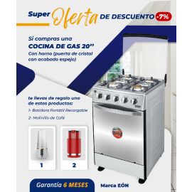 Cocina De Gas Con Horno Eléctrico