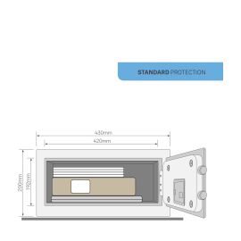 Caja fuerte / Caja de Seguridad / Marca Yale 24 Litros 