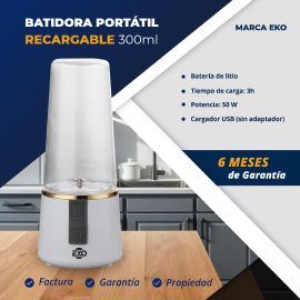 Batidora Portátil Recargable