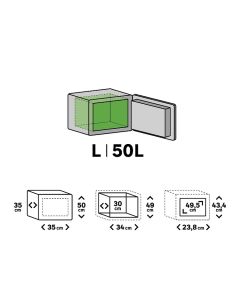 Caja fuerte / Caja de Seguridad / Standers / 50 Litros 